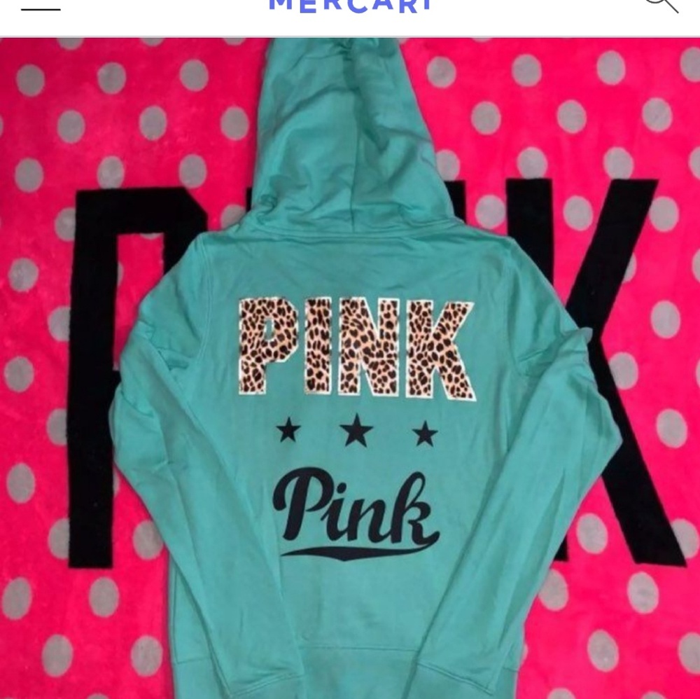 Victoria Secret pink zip on